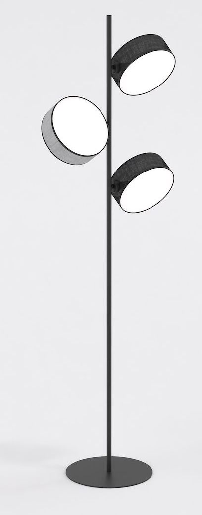 Emibig Drumz stojací lampa 3x10 W černá-šedá 1567/LP3