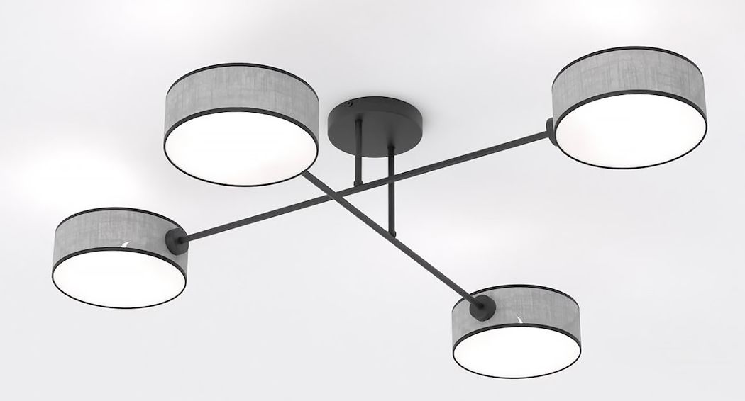 Emibig Maga stropní světlo 4x10 W šedá 1570/4