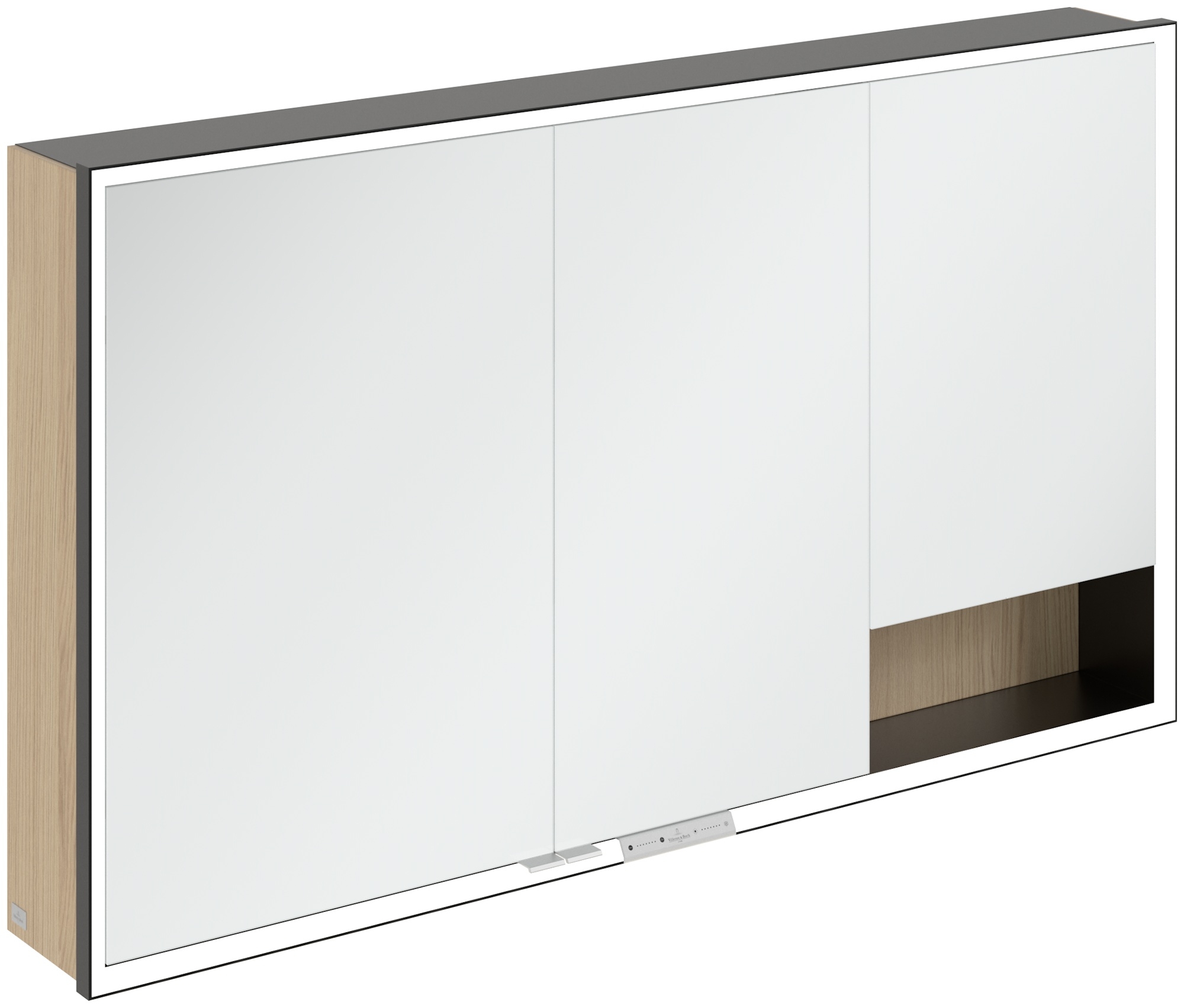 Villeroy & Boch My View+ skříňka 130x16.8x75 cm se zrcadlem dub B48113VJ