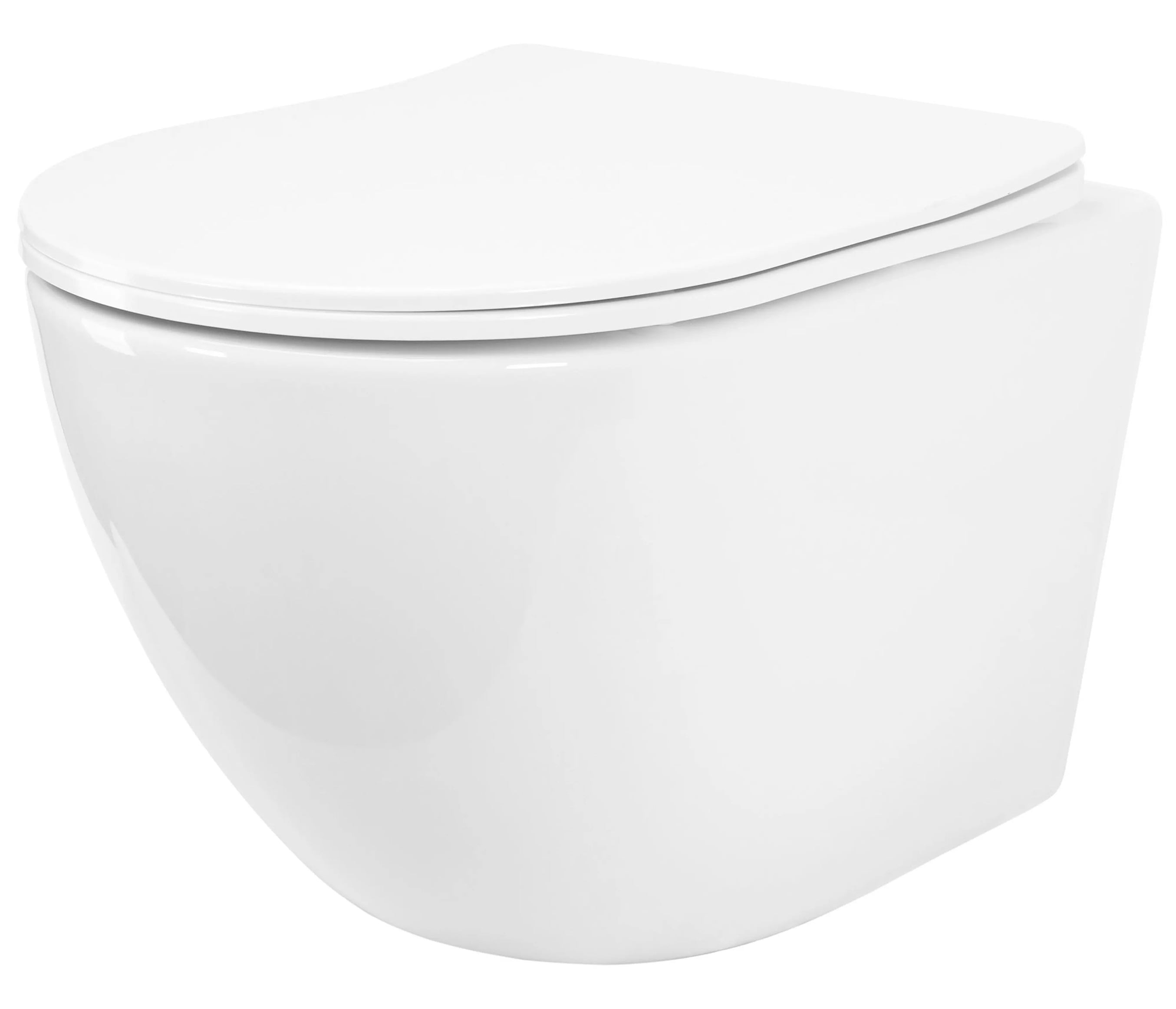 Rea Carlo Mini záchodová mísa závěsná bez splachovacího kruhu s vírovým splachováním bílá lesk REA-C1261