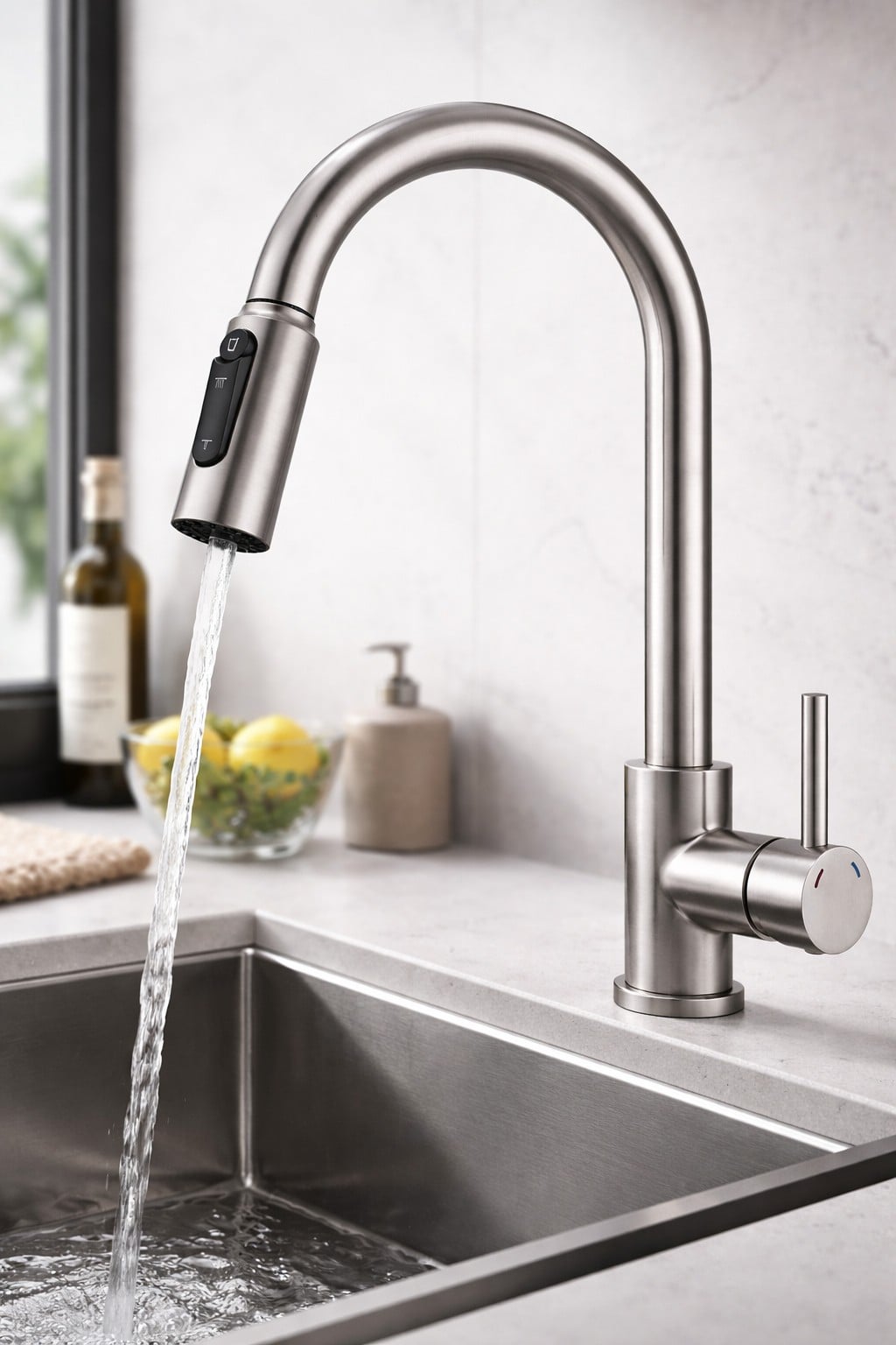 Ruvetti Camellia baterie pro vodní filtr stojící ušlechtilá ocel 1004BS