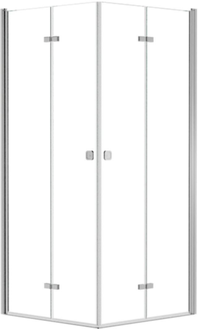 Besco Exo-H sprchový kout 90x90 cm čtvercový chrom lesk/průhledné sklo KEH-90-195