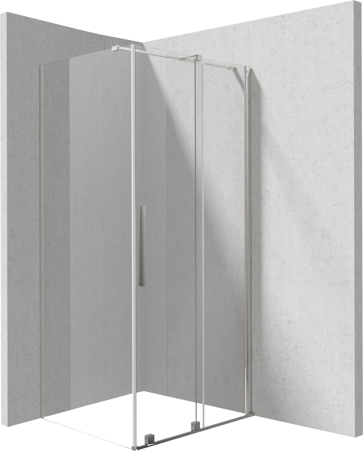 Deante Prizma sprchový kout 140x70 cm obdélníkový chrom lesk/průhledné sklo KPN0P14S07