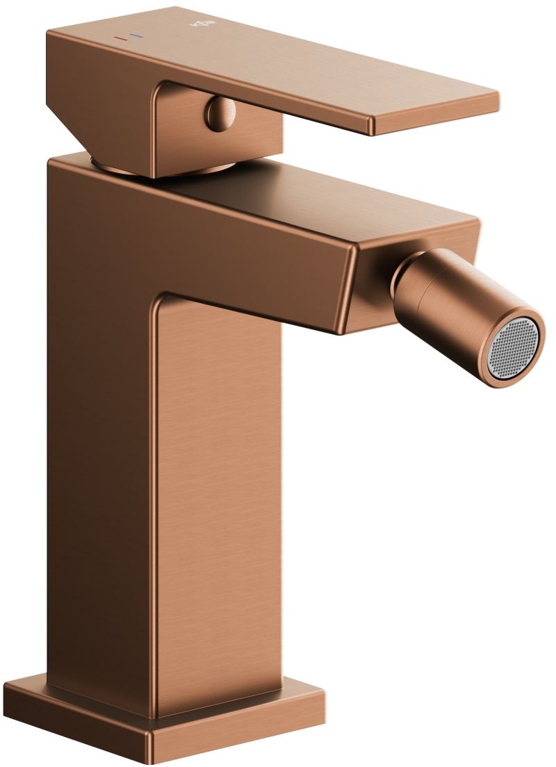 KFA Armatura Logon Brushed Rose Gold bidetová baterie stojící měděná 5137-015-34
