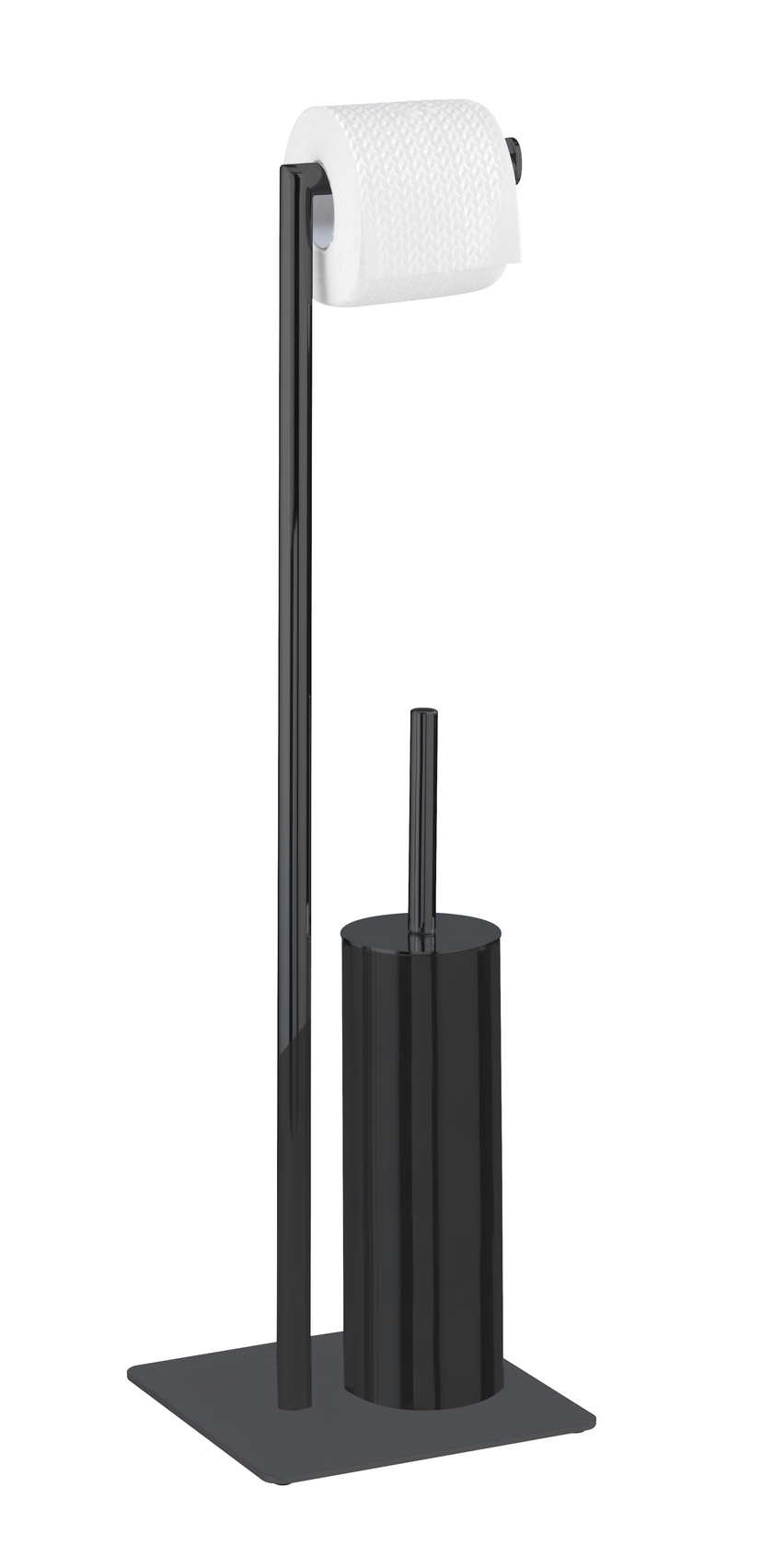 Wenko Recco stojan na toaletní papír s wc štětkou černá 71556800