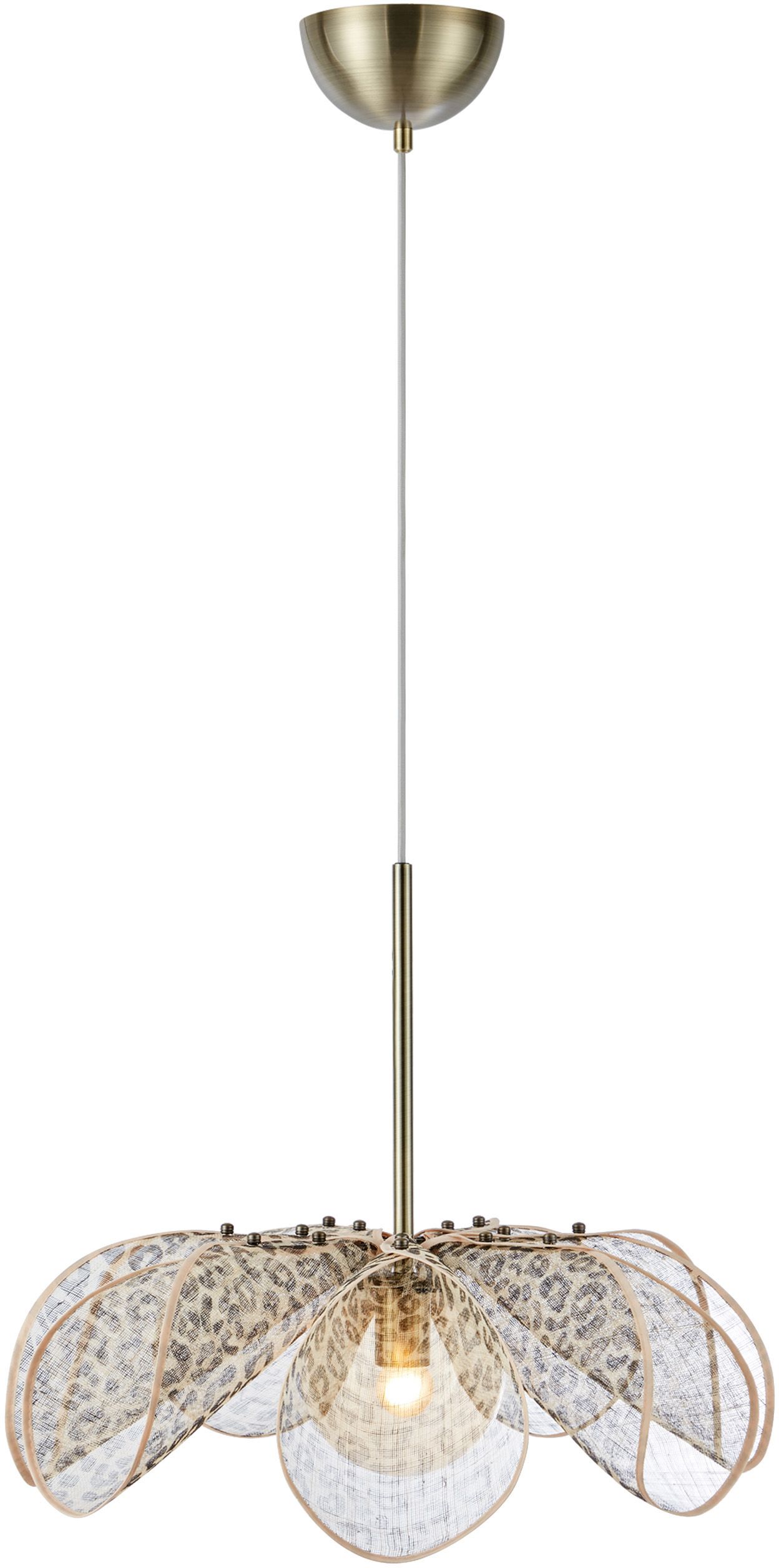 Markslöjd Styrka závěsné svítidlo 1x40 W mosaz-jantarová 109169