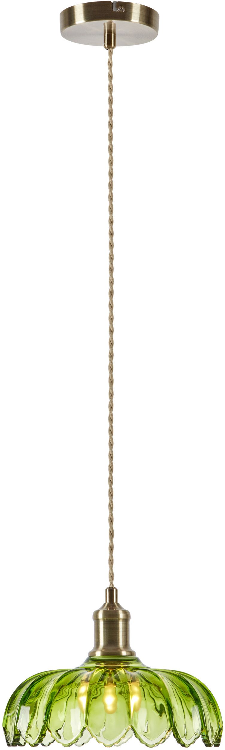 Markslöjd Kurage závěsné svítidlo 1x40 W mosaz-zelená 109177