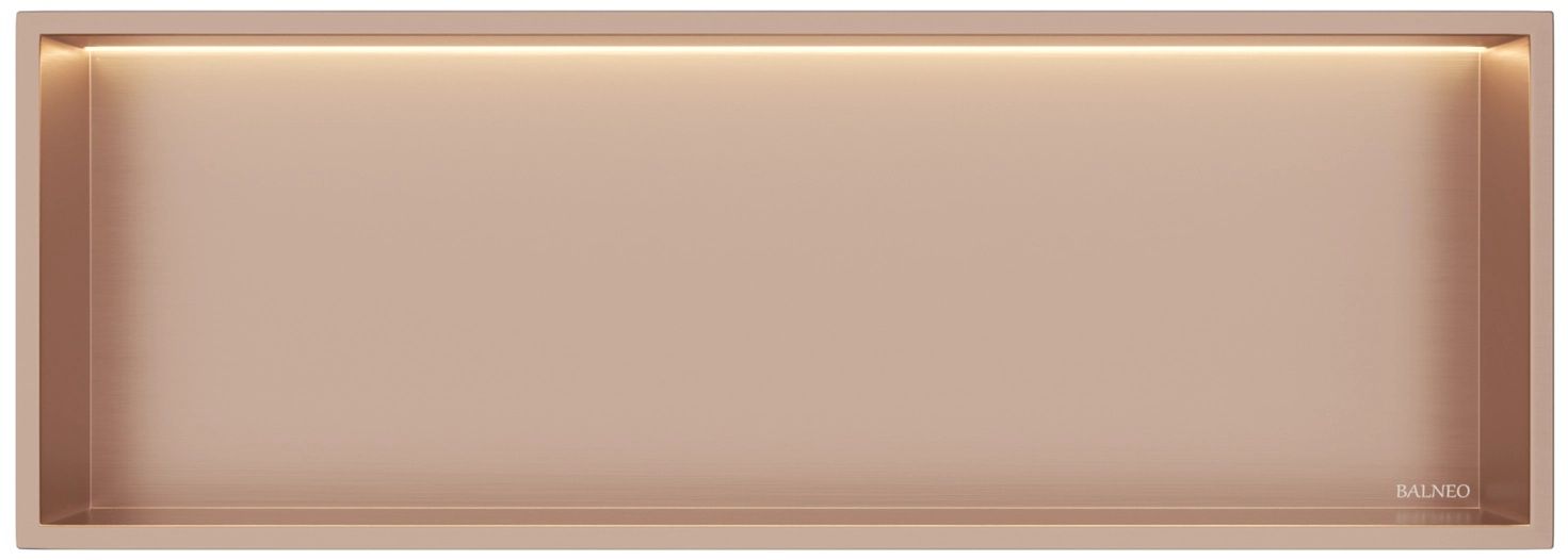 Balneo Wall Box zápustná polička 90 cm měděná B0101040109-3