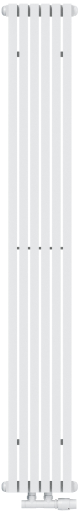 AG Evo Line Eterna Uno pokojový radiátor 21.5x180 cm podłączenie spodní bílá AG.ETVU.180.21.9016