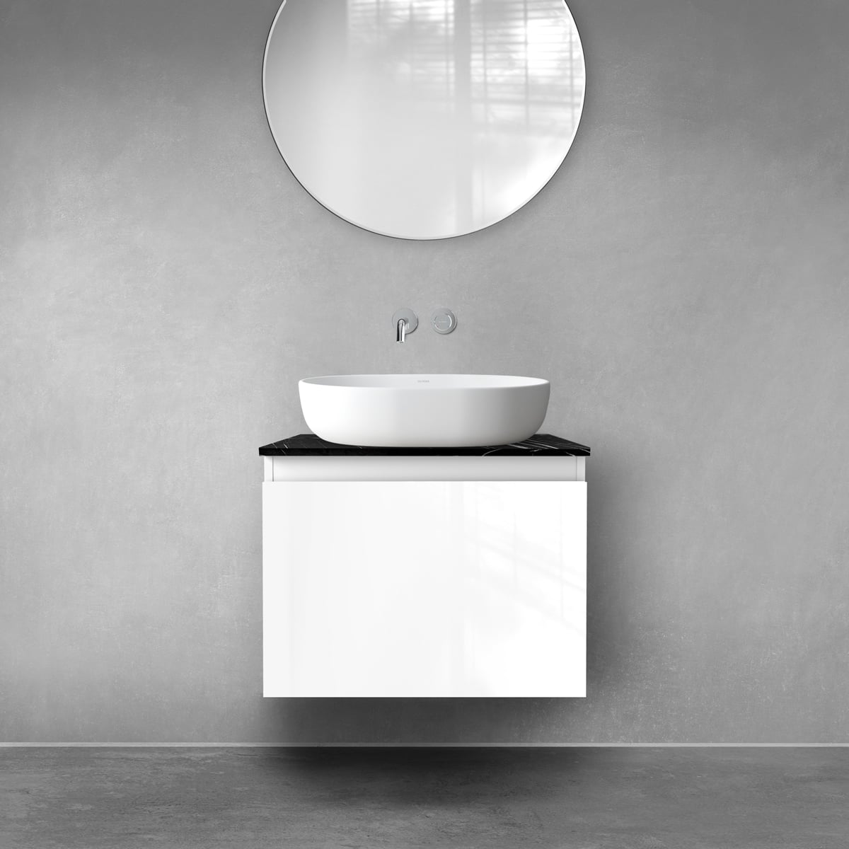 Sada skříňka Oltens Vernal 60013000, deska na skříňku Oltens Tera 63028990