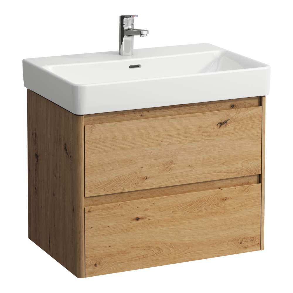 Laufen Base 2.0 skříňka 67x44.5x51.5 cm pod umyvadlo závěsná dub H4112921082671