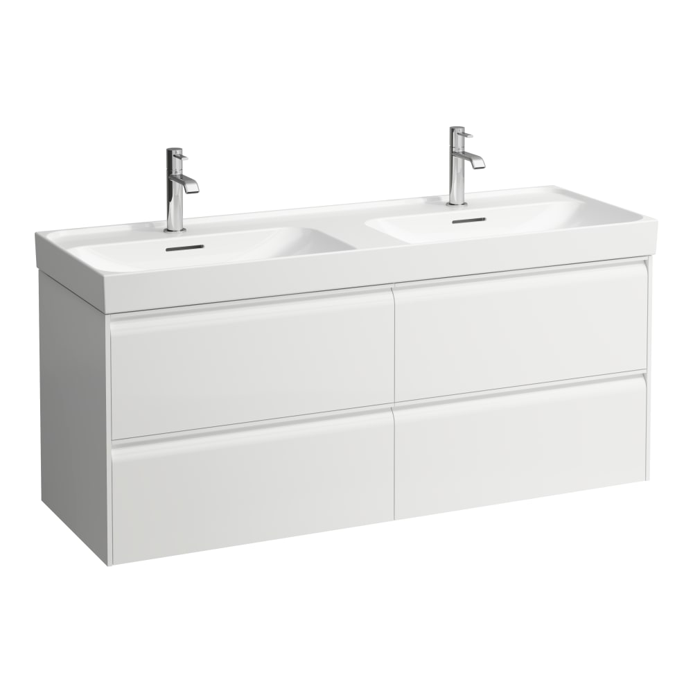 Laufen Meda skříňka 128.5x45x51.5 cm pod umyvadlo závěsná bílá H4216440112601