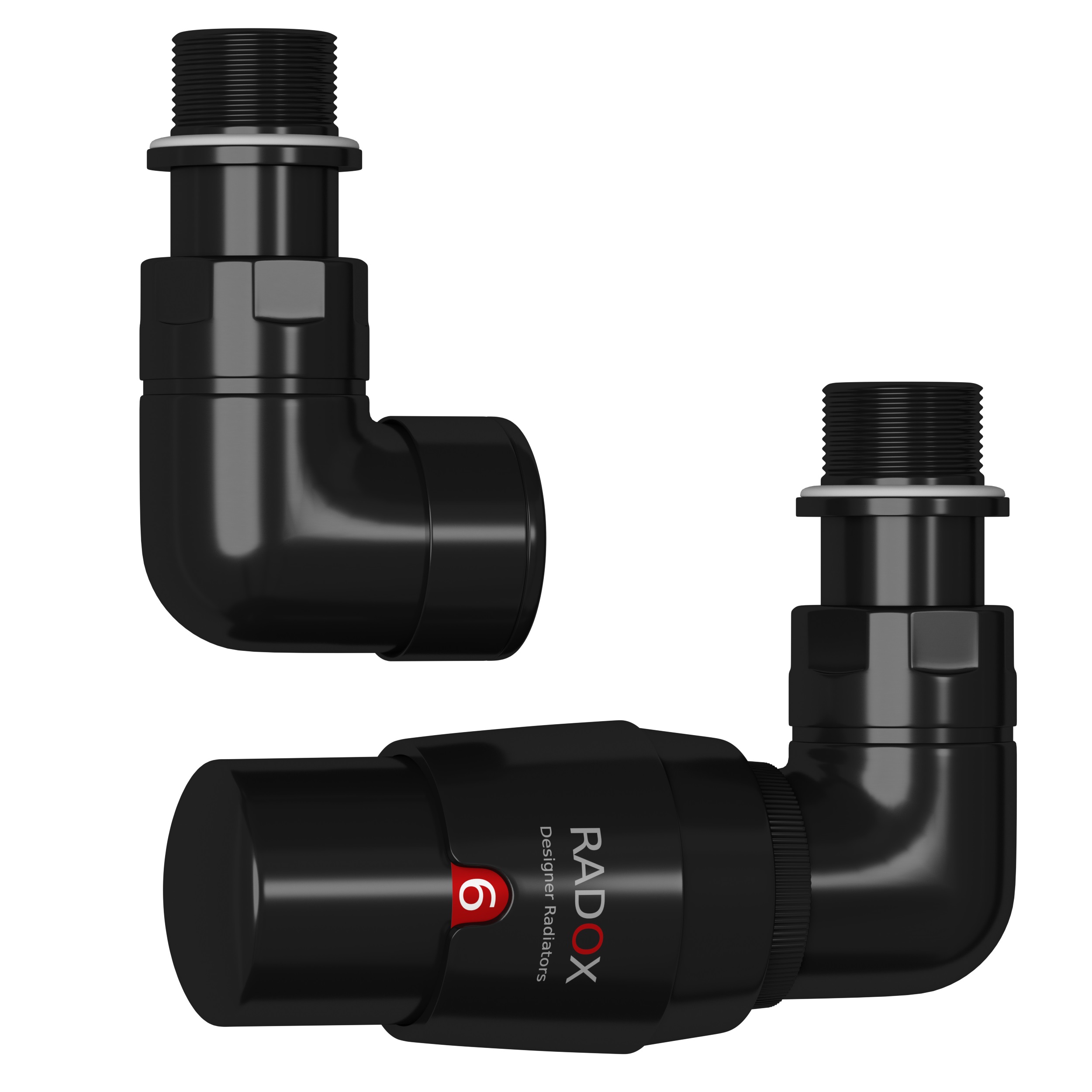 Radox RX2T termostatický ventil černá VT-RX-2T.9005M.OS.P