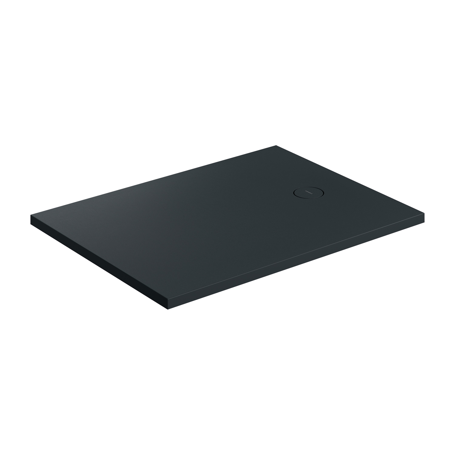 Omnires Aquarock obdélníková sprchová vanička + mřížka 120x80 cm černá AQUAROCK80-120BLV