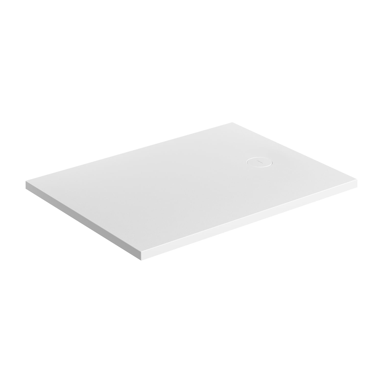 Omnires Aquarock obdélníková sprchová vanička + mřížka 120x80 cm bílá AQUAROCK80-120BM