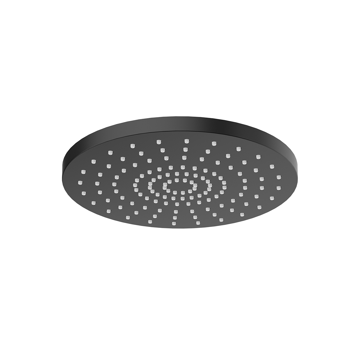 Oltens Alvo hlavová sprcha 30x30 cm kulatý černá mat 37011300