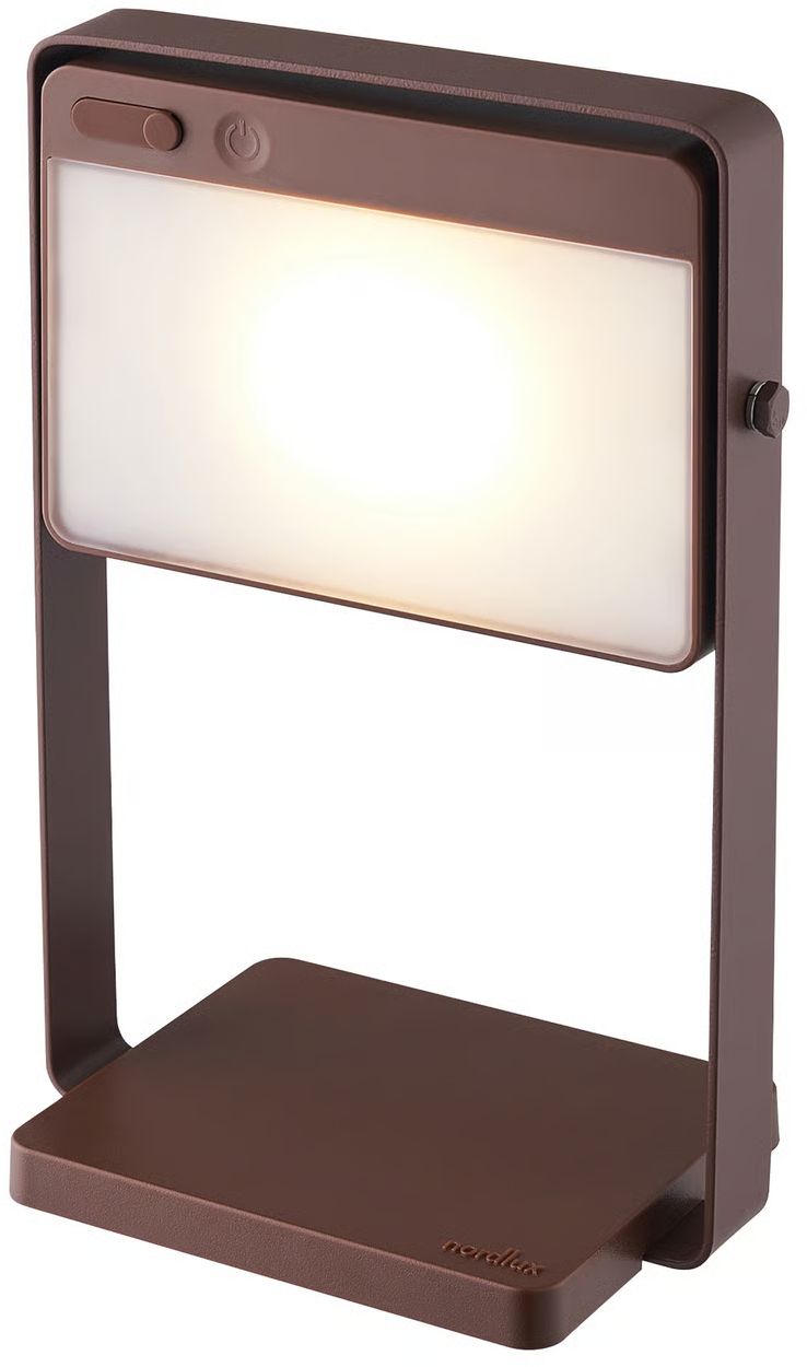 Nordlux Saulio Solar solární stolní lampa 1x3.5 W hnědá 2418035018