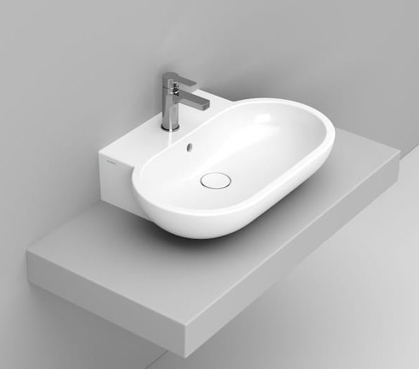 Ceramica Dolomite Mirto umyvadlo 65x46 cm oválné nábytkový bílá lesk D461401