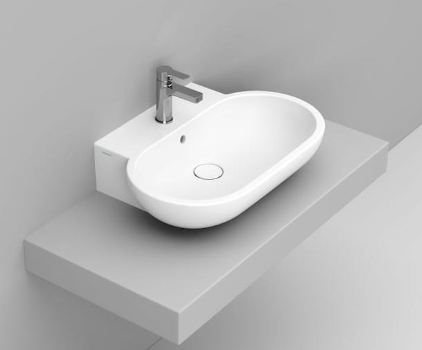 Ceramica Dolomite Mirto umyvadlo 65x46 cm oválné nábytkový bílá matný D461441