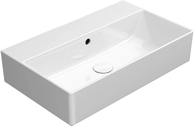 GSI Kube X umyvadlo 60x37 cm obdélníkový klasický-na pult bílá 9454011
