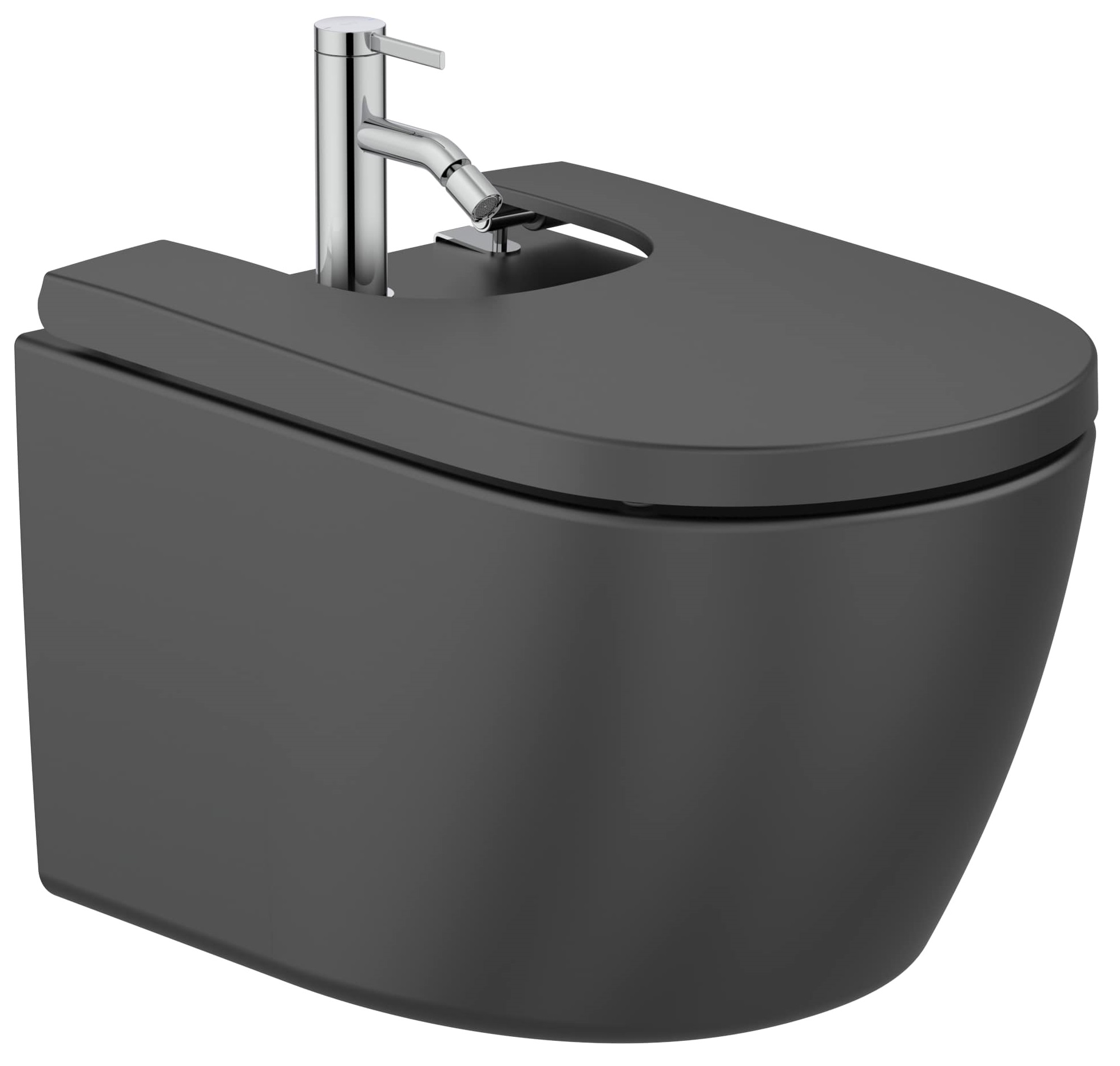 Roca Meridian bidet závěsný černá A357745080