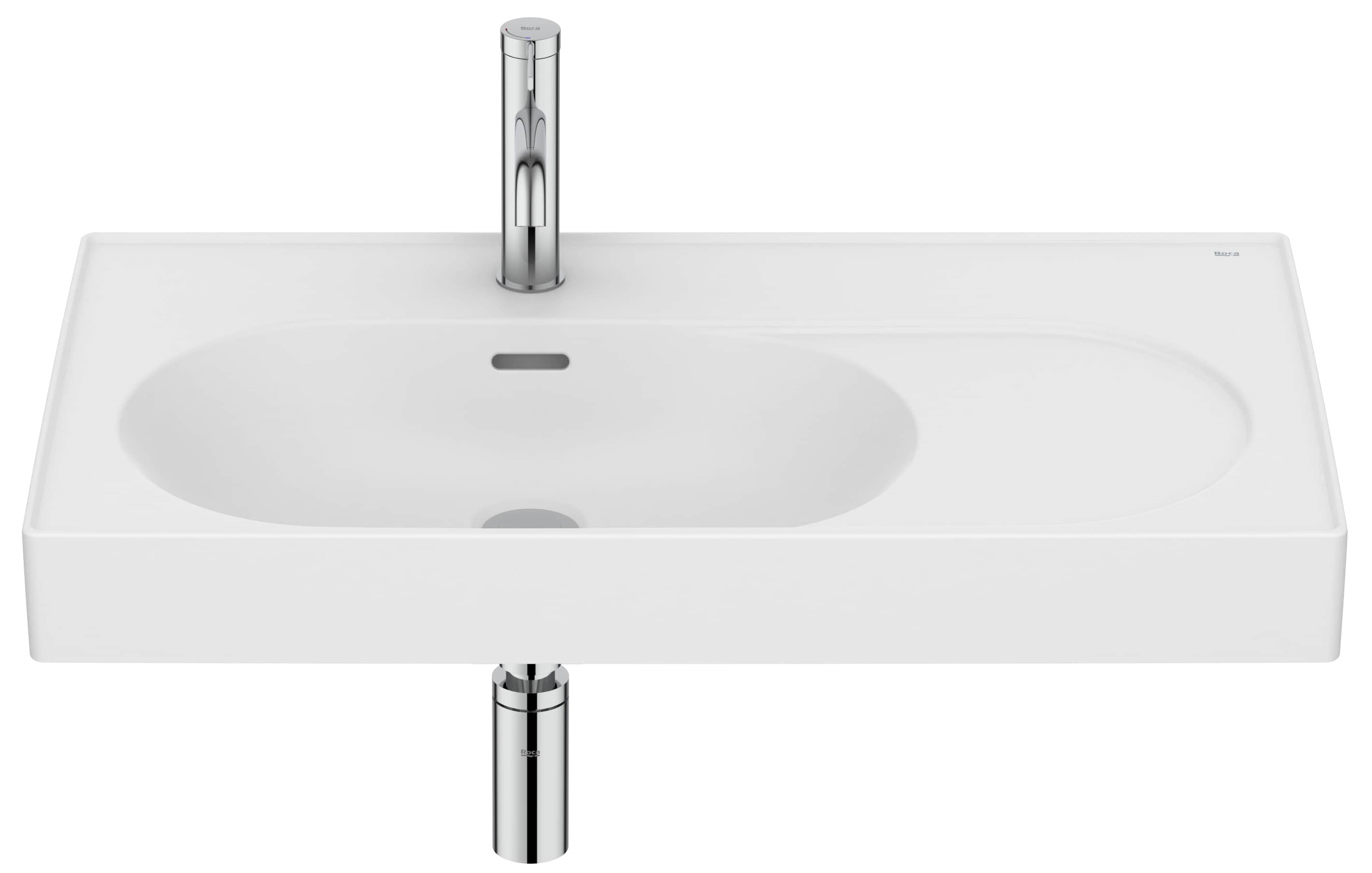 Roca Meridian umyvadlo 80x46 cm obdélníkový klasický-nábytkový bílá matný A327743620