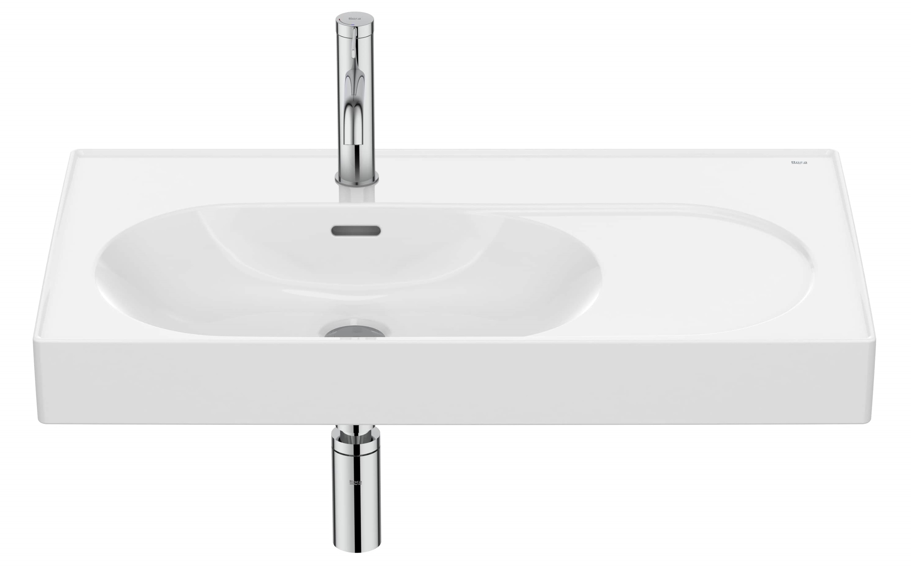 Roca Meridian umyvadlo 80x46 cm obdélníkový klasický-nábytkový bílá A327743000