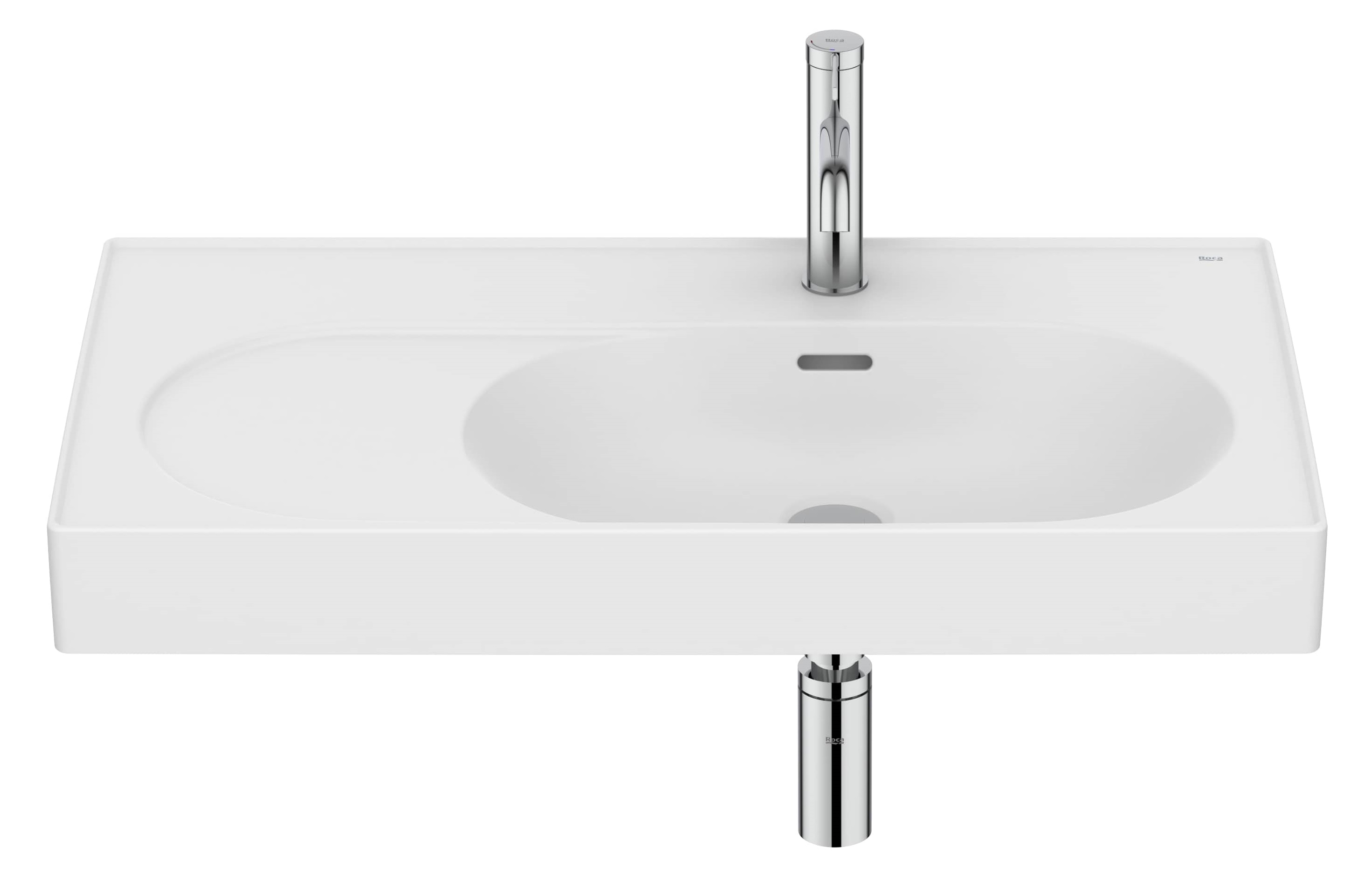 Roca Meridian umyvadlo 80x46 cm obdélníkový klasický-nábytkový bílá matný A327744620