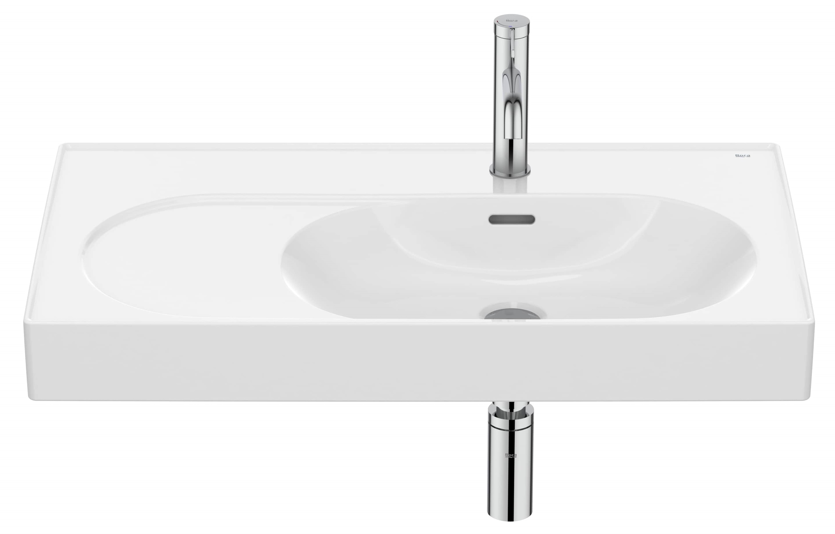 Roca Meridian umyvadlo 80x46 cm obdélníkový klasický-nábytkový bílá A327744000