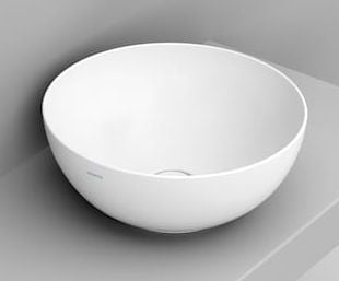 Ceramica Dolomite Noemi umyvadlo 44x44 cm kulatý na pult bílá matný D310641