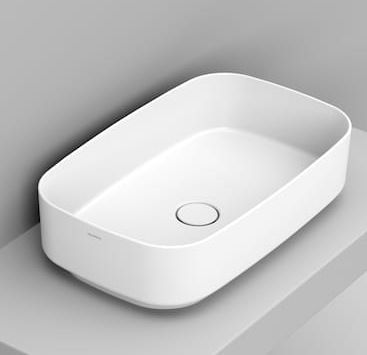Ceramica Dolomite Noemi umyvadlo 62x38 cm obdélníkový na pult bílá lesk D311001