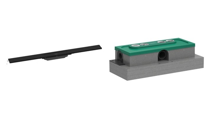 Sada vnější prvek odtoku Hansgrohe Raindrain 56044670, montážní sada Hansgrohe uBox Universal 1000180