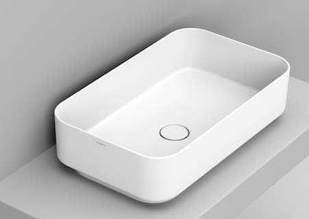 Ceramica Dolomite Noemi umyvadlo 64x38.5 cm obdélníkový na pult bílá matný D311201