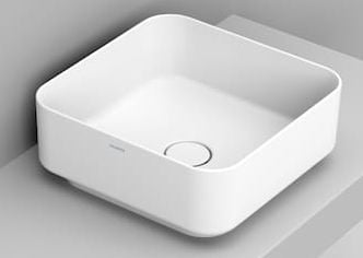 Ceramica Dolomite Noemi umyvadlo 40x40 cm čtvercový na pult bílá matný D311741