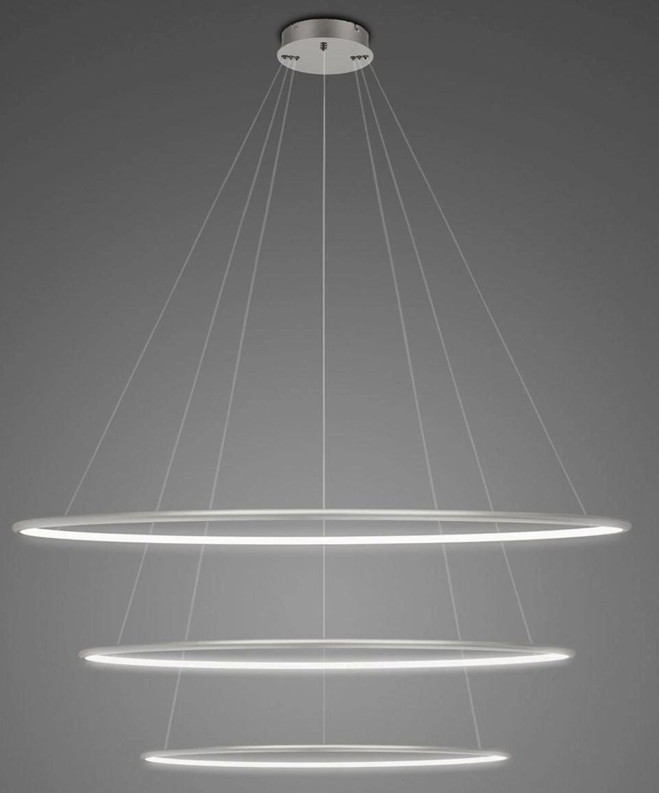 Altavola Design Led Shape závěsné svítidlo 1x91 W stříbrná LA075/P_100_in_4k_silver_dimm