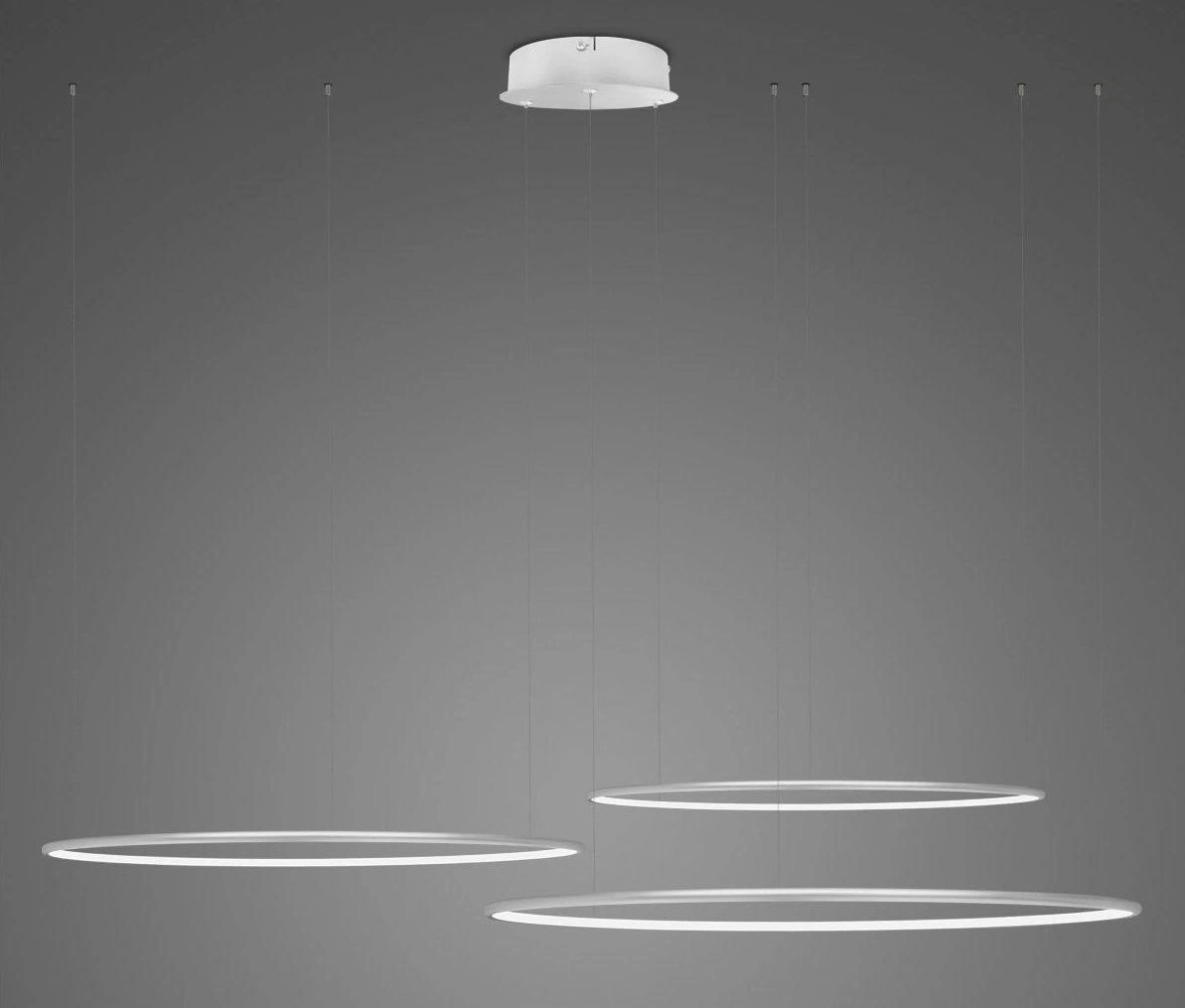 Altavola Design Led Shape závěsné svítidlo 1x68 W stříbrná LA075/CO3_80_in_4k_silver_dimm