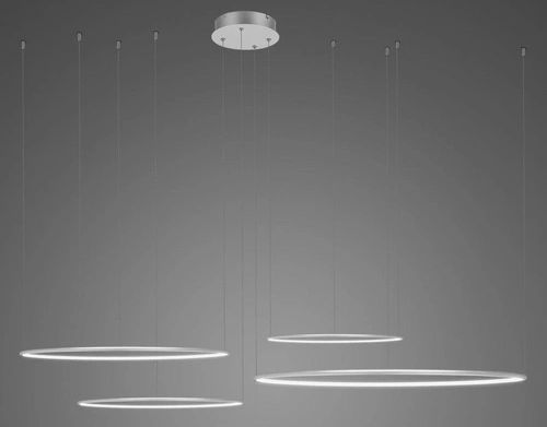 Altavola Design Led Shape závěsné svítidlo 1x106 W stříbrná LA084/CO4_100_in_3k_silver_dimm