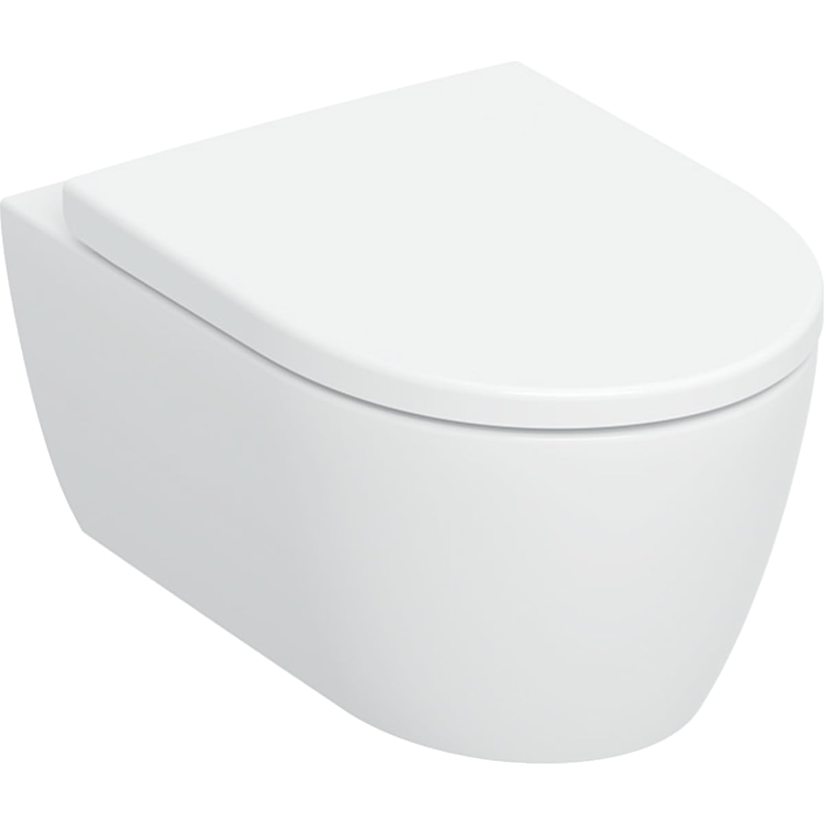 Geberit iCon wc mísa se sedátkem s pomalým sklápěním závěsná bez splachovacího kruhu s vírovým splachováním bílá lesk 503.045.00.1