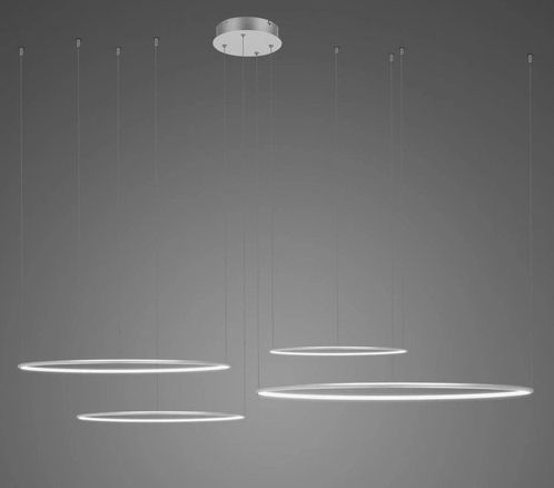 Altavola Design Led Shape závěsné svítidlo 1x106 W stříbrná LA084/CO4_100_in_4k_silver_Dali