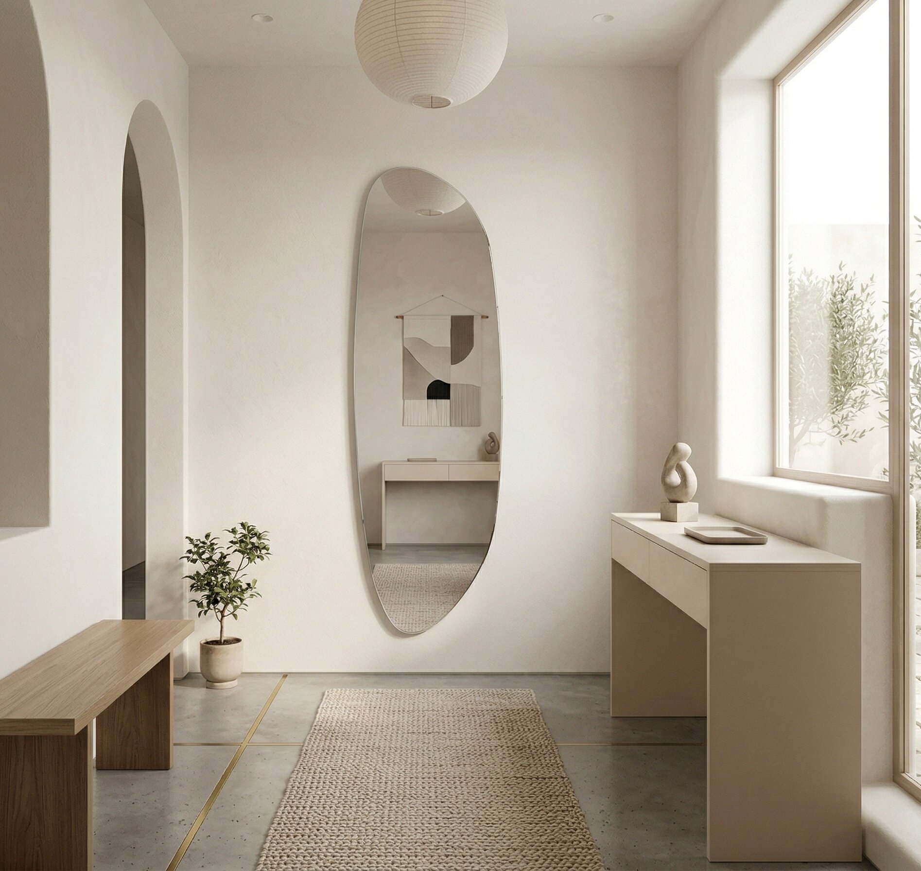 Baltica Design Stone Fluid zrcadlo 50x155 cm 5904107933054