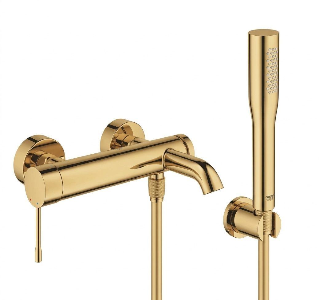 Sada vanová baterie Grohe Essence 33624GL1, sprchová hlavice Grohe Euphoria 27400GL0, 27074GL0, 28362GL1
