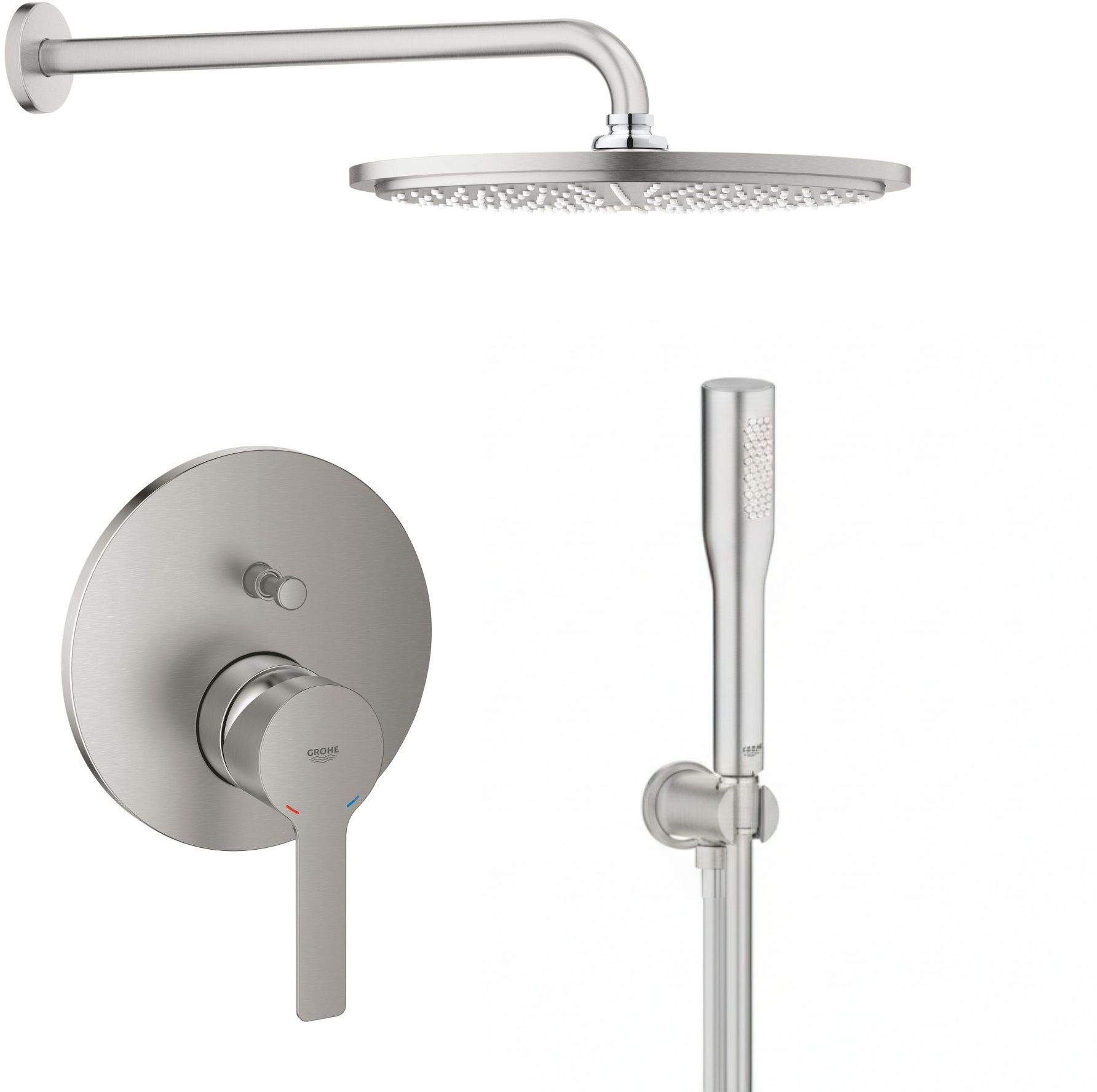 Sada hlavová sprcha Grohe Rainshower 26066DC0, vanová baterie Grohe Lineare 24064DC1, 26658DC0, 27400DC0, 28362DC1