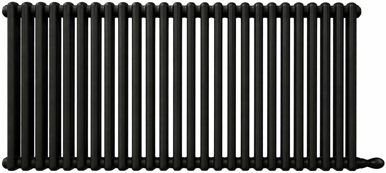 Irsap Tesi 4 pokojový radiátor 56.5x108 cm podłączenie spodní černá IRS-TES-4056-24-K1-V