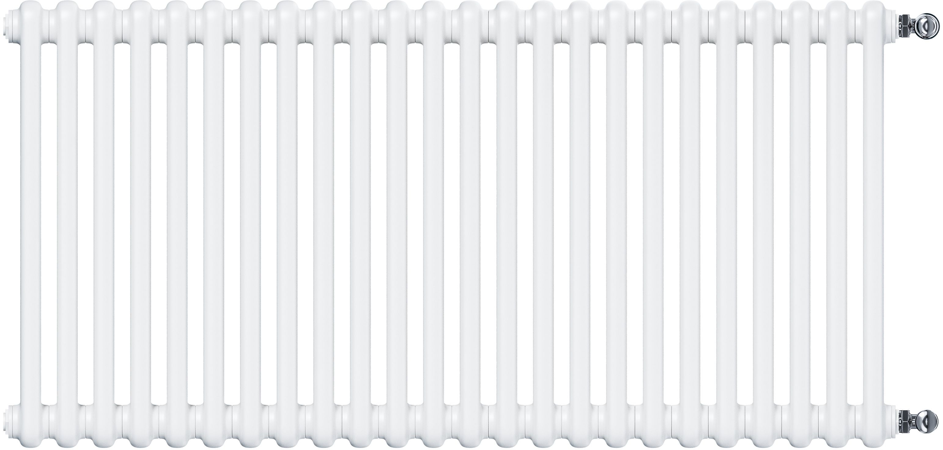 Irsap Tesi 2 pokojový radiátor 56.5x108 cm podłączenie boční bílá IRS-TES-2056-24-B-B