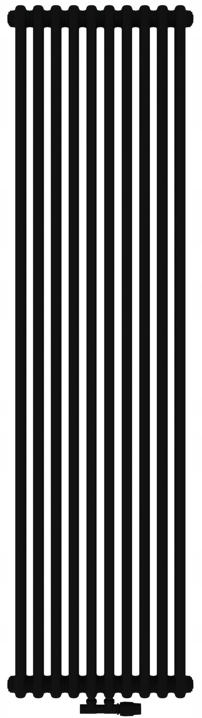 Irsap Tesi 2 pokojový radiátor 200x45 cm podłączenie spodní černá IRS-TES-2200-10-K1-5