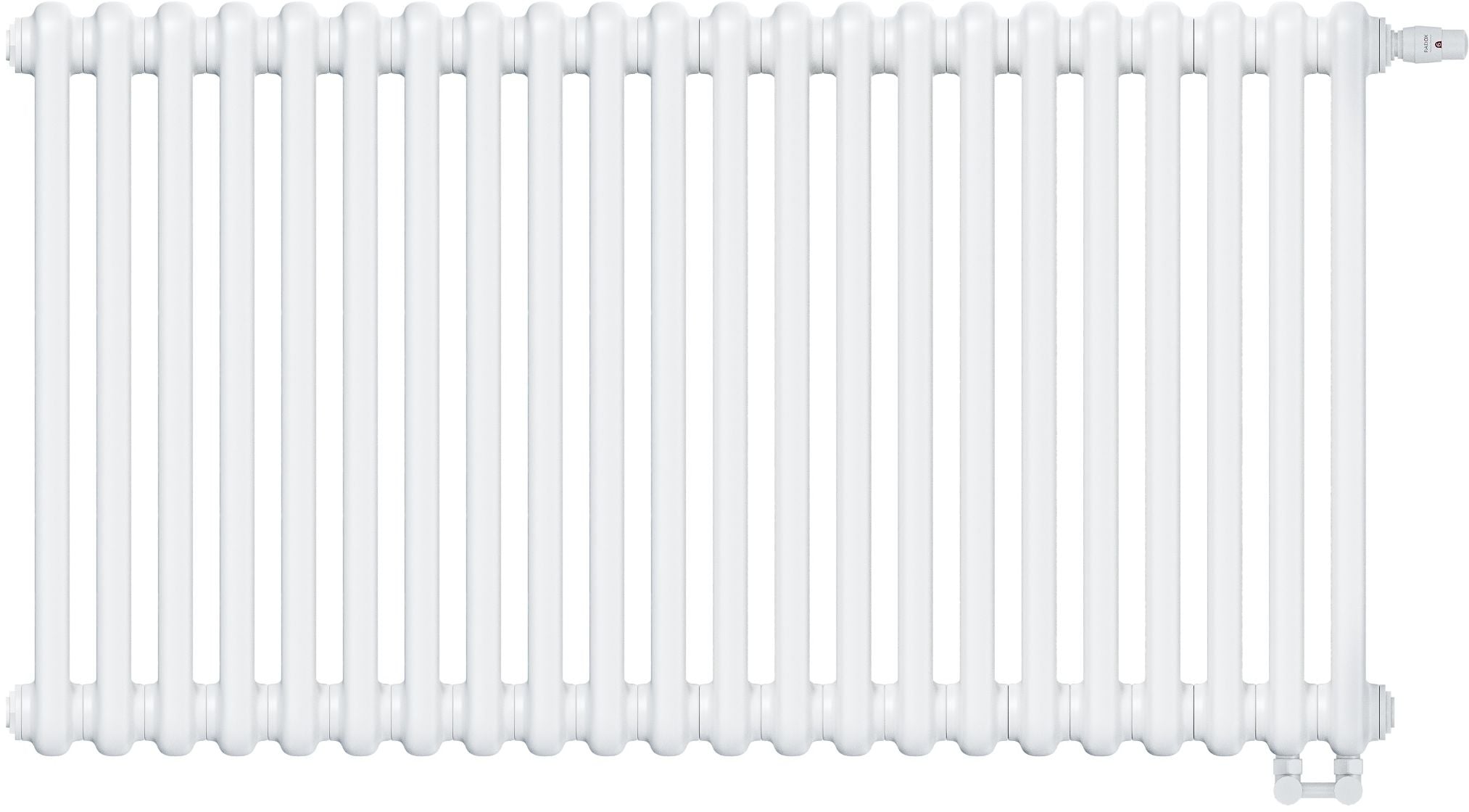 Irsap Tesi 2 pokojový radiátor 56.5x99 cm podłączenie spodní bílá IRS-TES-2056-22-B25
