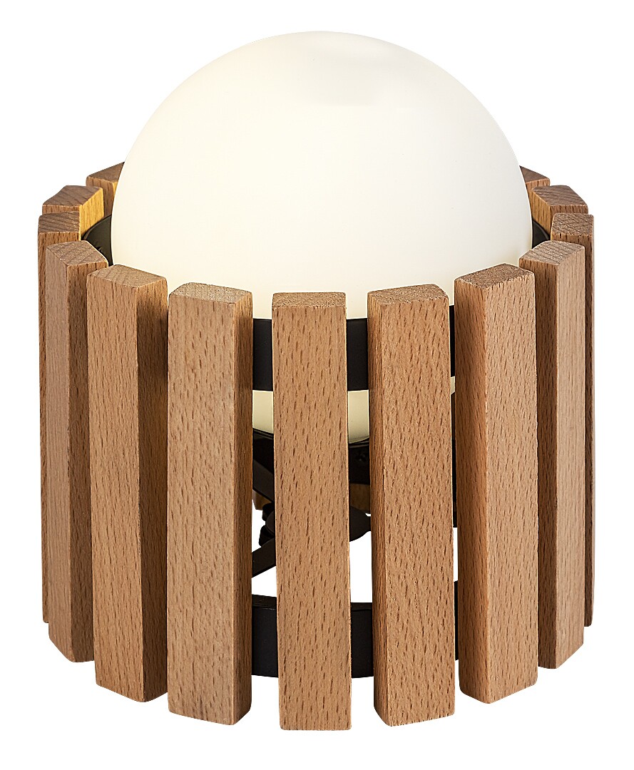 Rabalux Noxelle stolní lampa 1x5 W černá-dřevo 74420