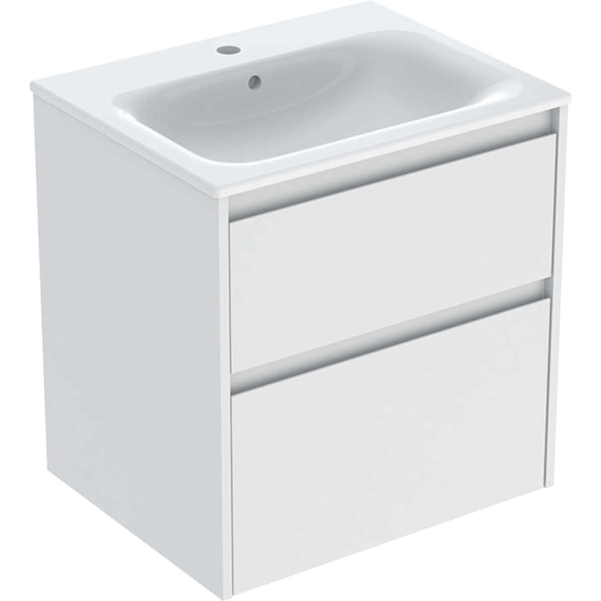 Geberit Selnova Square umyvadla se skříňkou 60 cm bílá 504.138.00.1