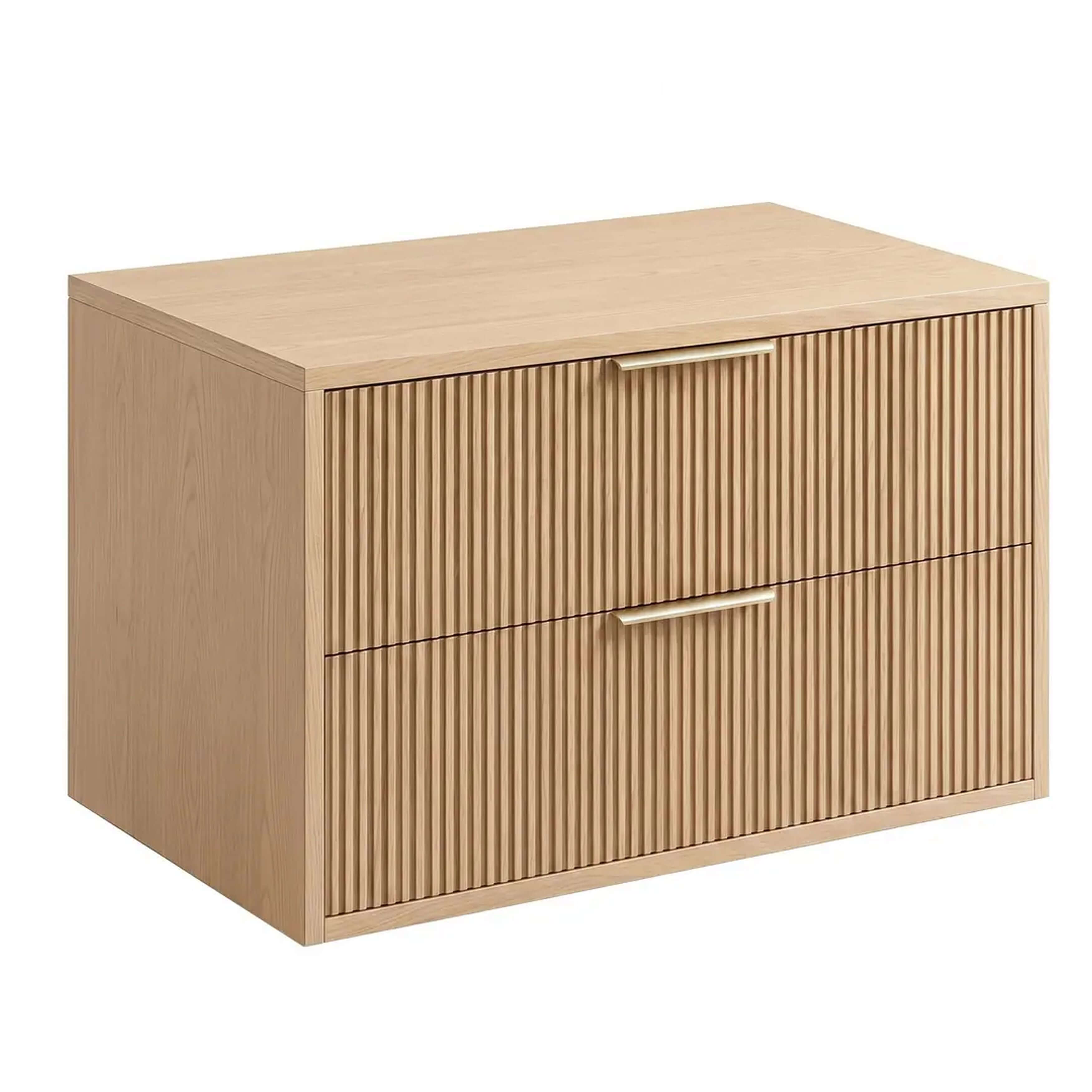 Rea Mono skříňka 80x47x48 cm pod umyvadlo závěsná béžová REA-M0409