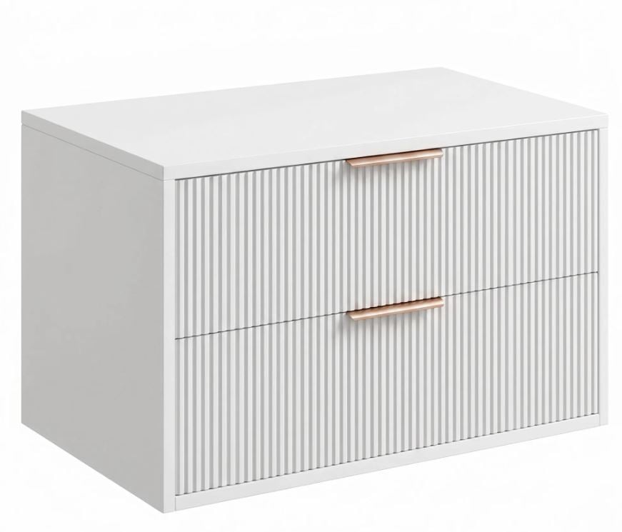 Rea Mono skříňka 80x47x48 cm pod umyvadlo závěsná bílá REA-M0403